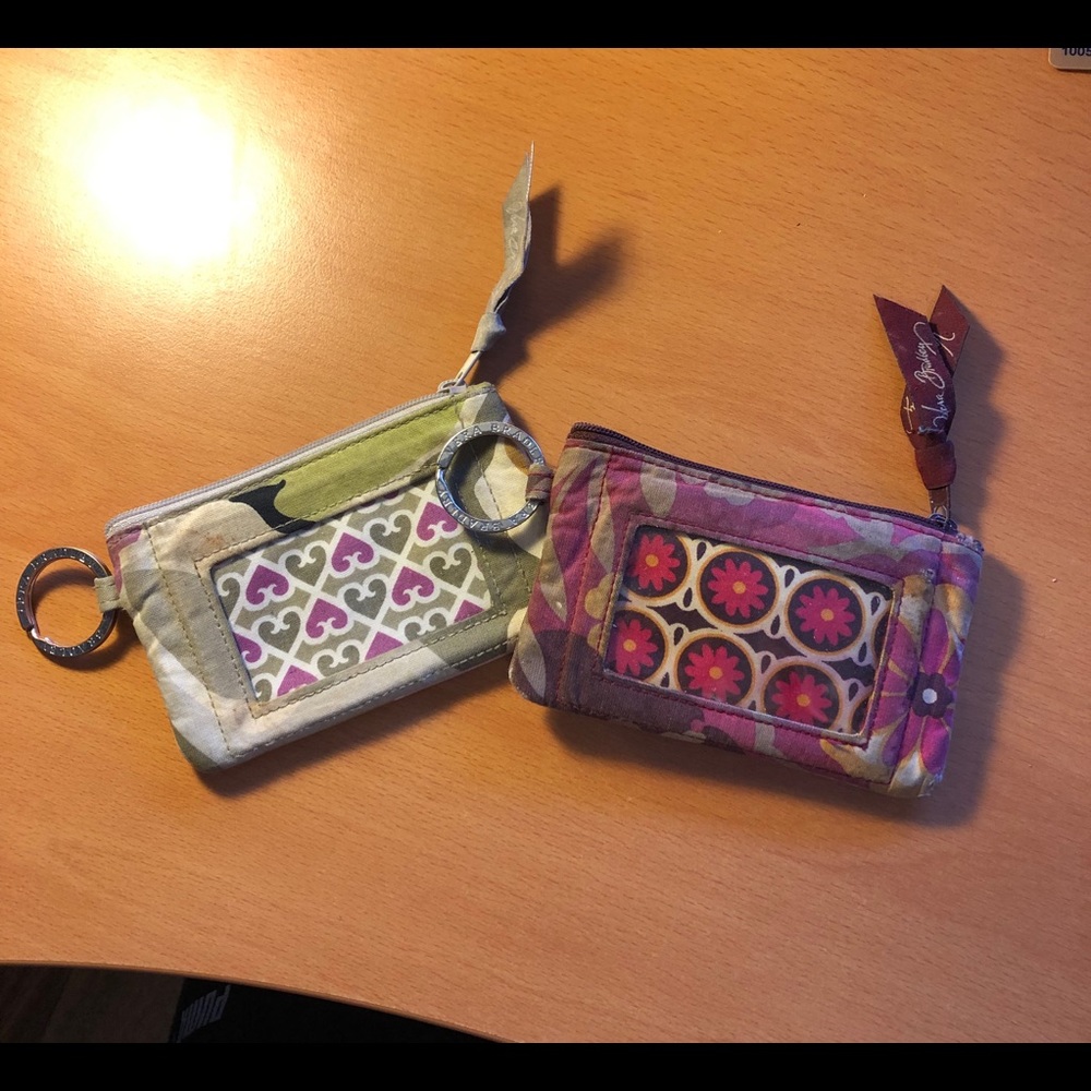 Lot of Vera Bradley Zip ID Wallets (2)